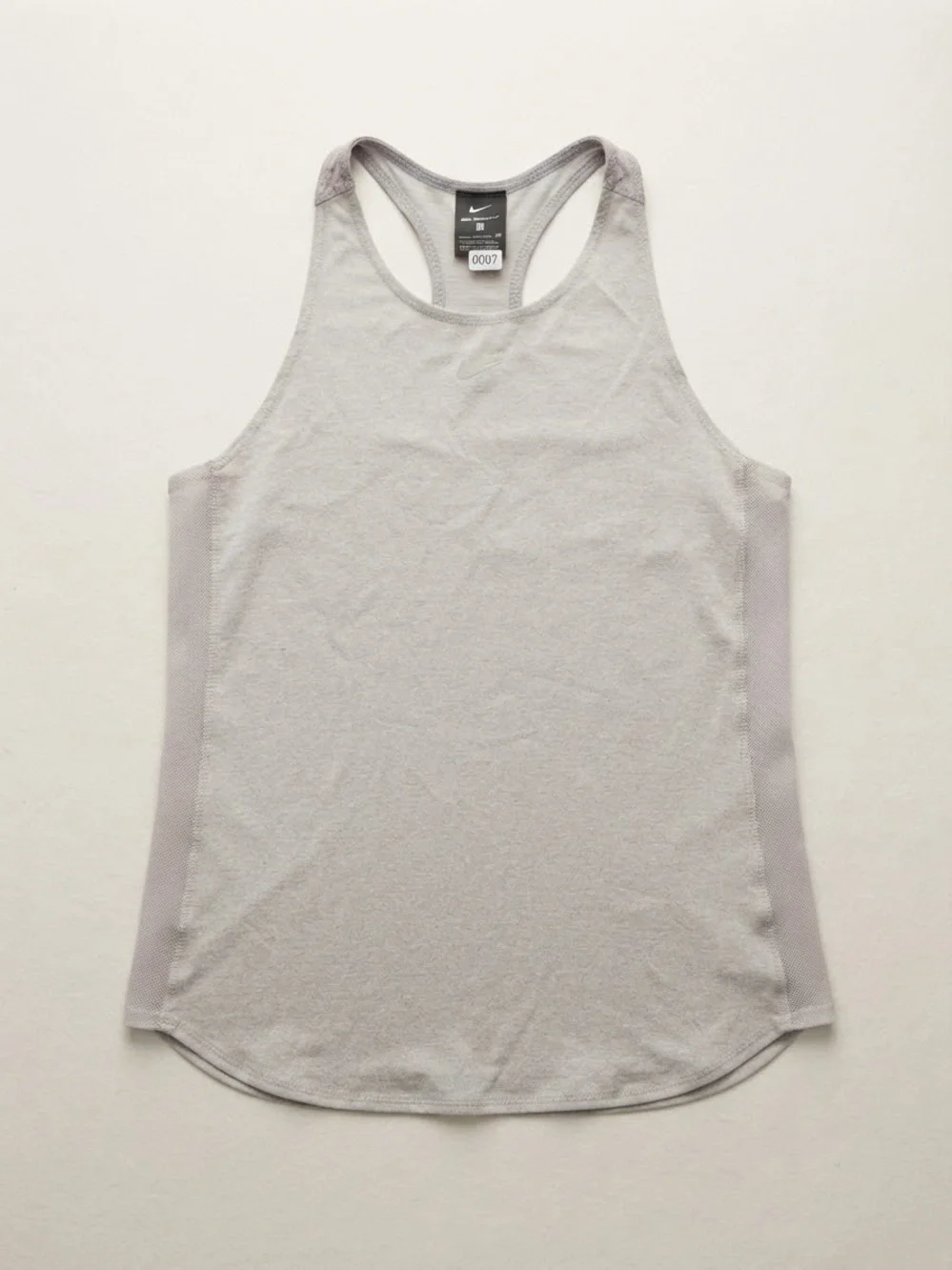 Nike Women's Light Gray Athletic Racerback Tank